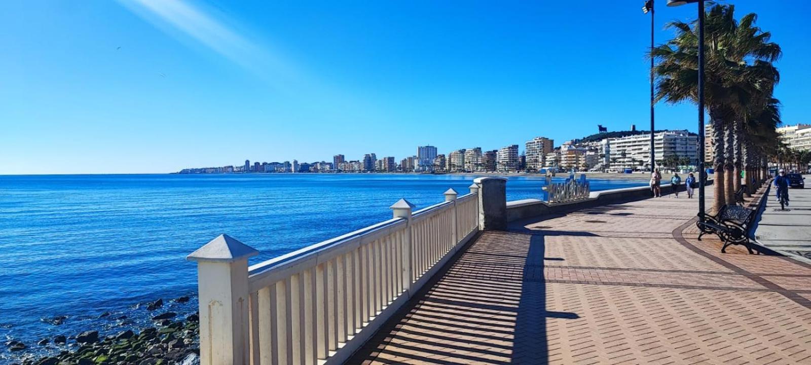 Primera Linea De Playa Benalmadena La Perla Playa Paraiso Экстерьер фото
